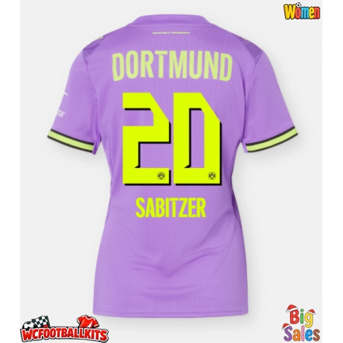 Borussia Dortmund Marcel Sabitzer #20 Replica Third Stadium Shirt for Women 2026-27 Short Sleeve